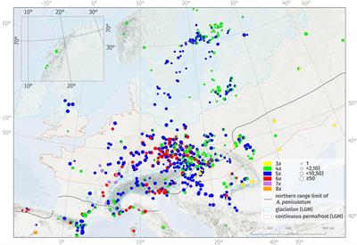 Intricate Distribution Patterns of Six Cytotypes of Allium oleraceum at a Continental Scale: Niche Expansion and Innovation Followed by Niche Contraction With Increasing Ploidy Level